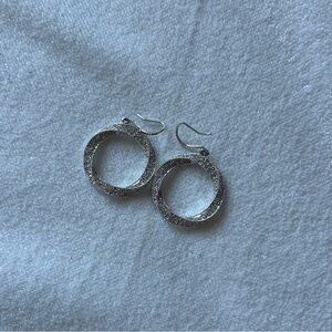 Sparkly hoop earrings